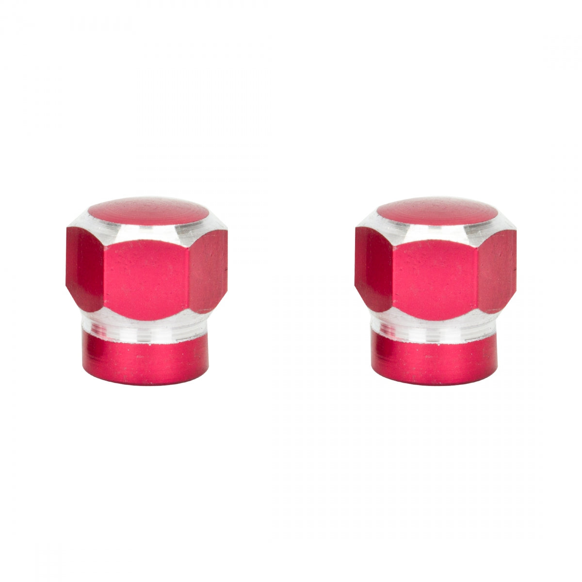 TRIK TOPZ VALVE CAPS TRIKTOPZ HEX 2-TONE RD 1pr/PK - TRIK TOPZ