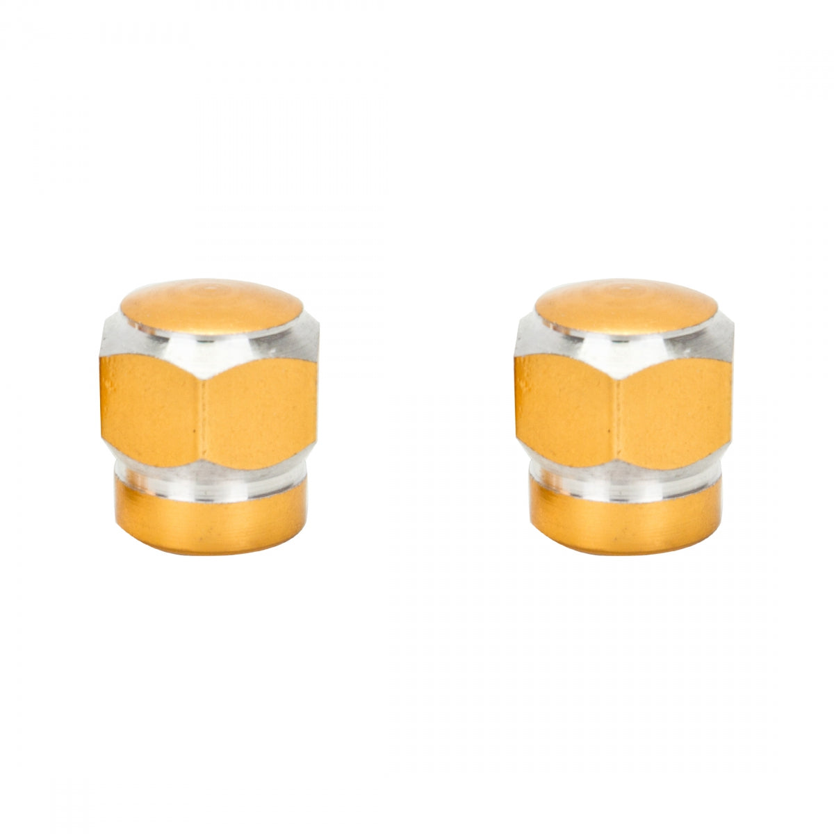 TRIK TOPZ VALVE CAPS TRIKTOPZ HEX 2-TONE GD 1pr/PK - TRIK TOPZ