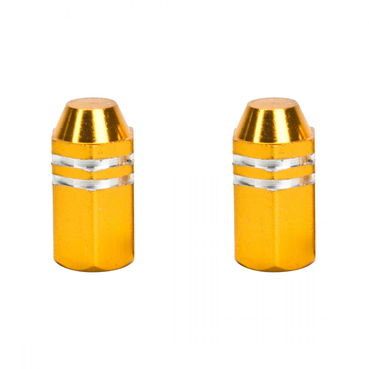 TRIK TOPZ VALVE CAPS TRIKTOPZ FINNED GD 1pr/PK - TRIK TOPZ