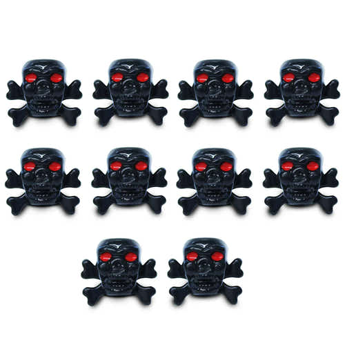 INNOVATIVE SPORTS VALVE CAPS CROSSBONES 10 pack available at 5150bmx.com