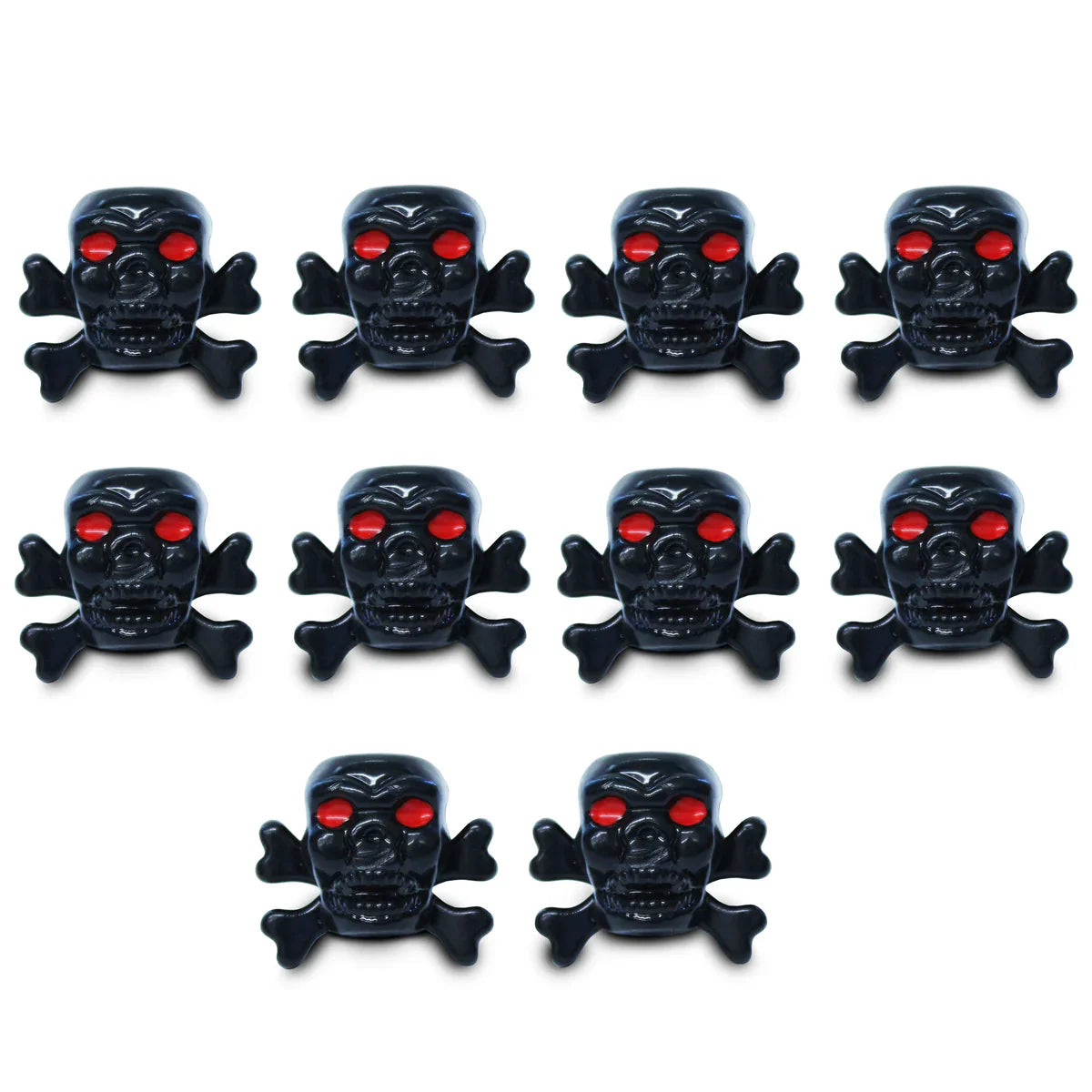 INNOVATIVE SPORTS VALVE CAPS CROSSBONES 10 pack available at 5150bmx.com