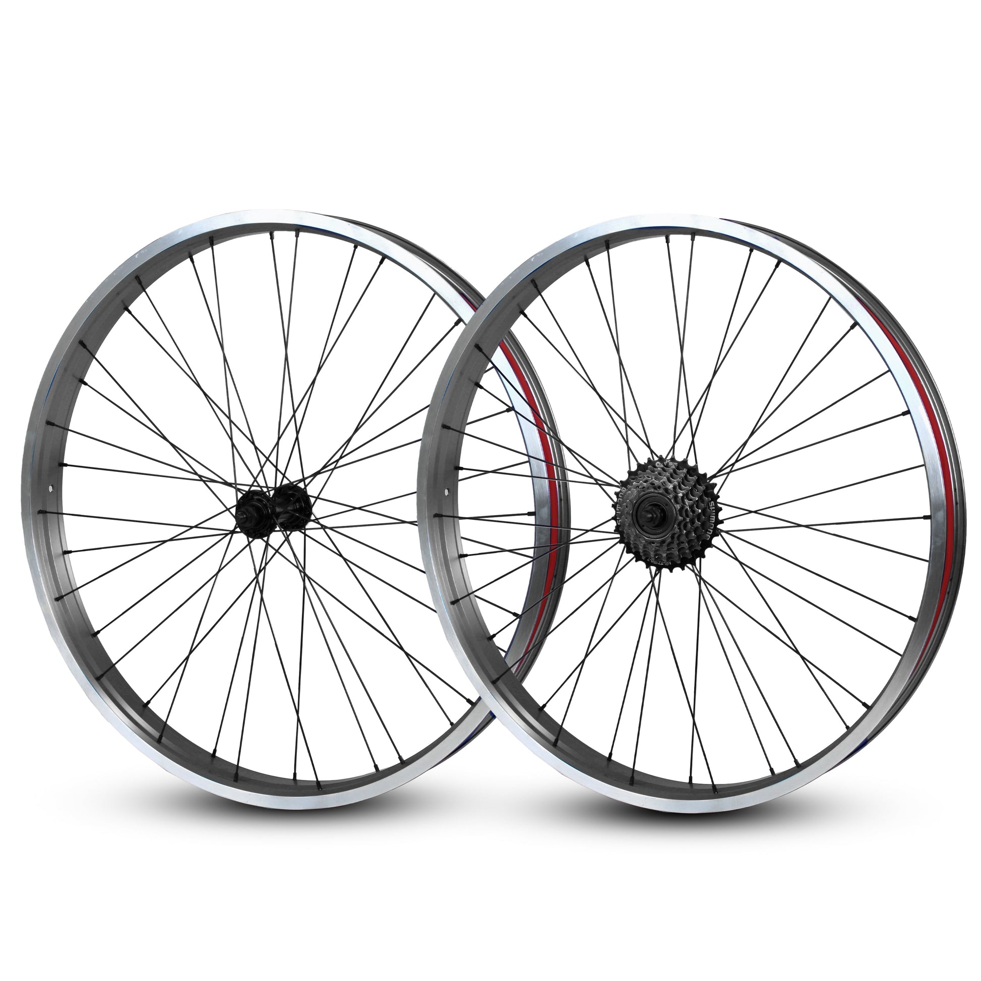 26"x57mm 7s Wheelset - Multi Colors available at 5150bmx.com