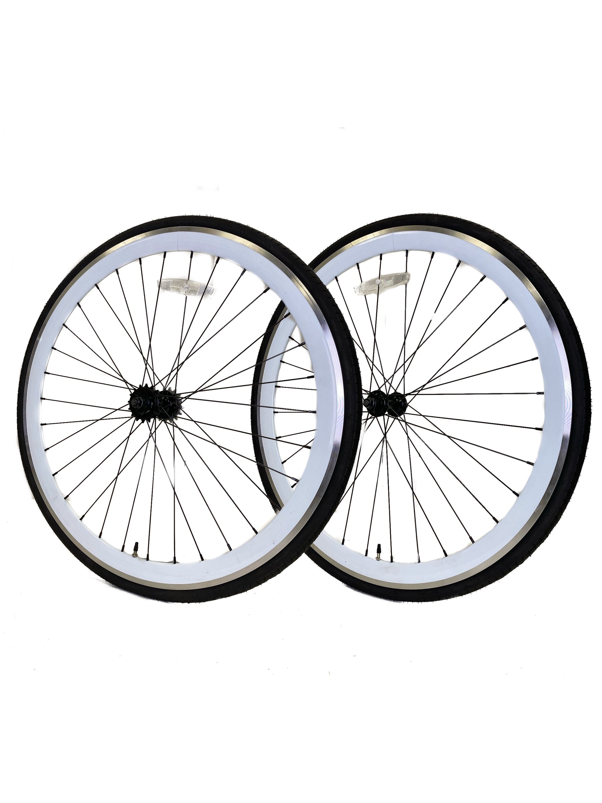 700c Wheelset - CNC White available at 5150bmx.com