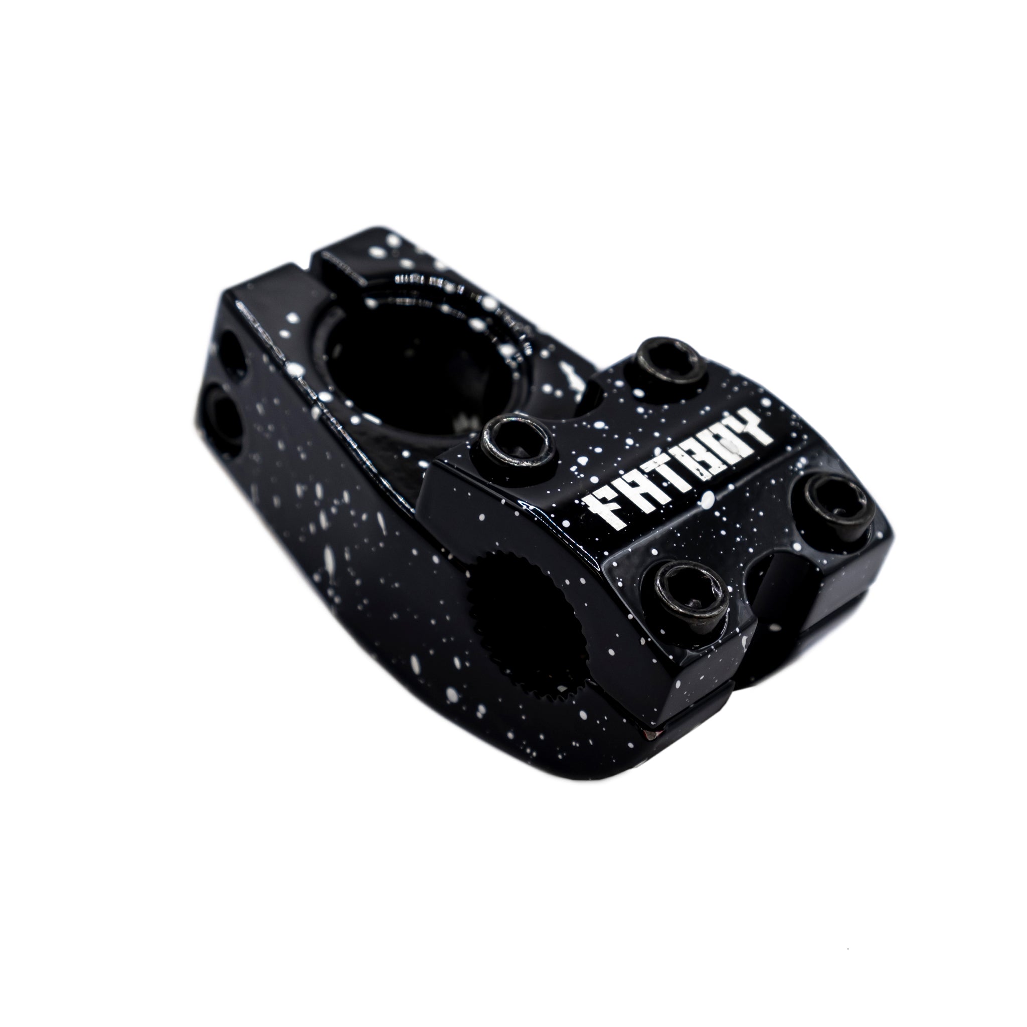 Fatboy Stem-Black White Splater available at 5150bmx.com