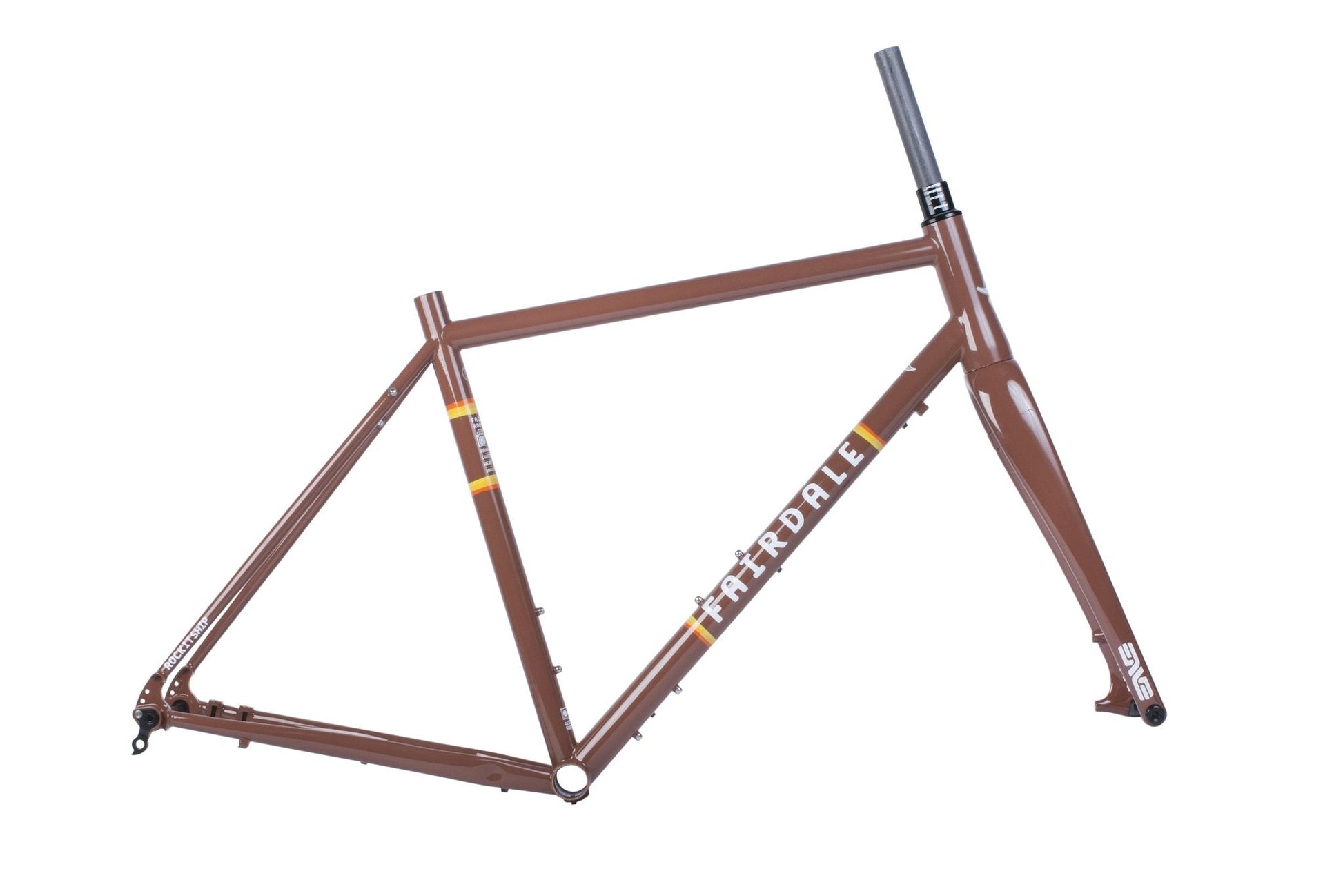 Fairdale Rockitship Gravel Frame and ENVE CX Fork Kit (Chocolate Brown) available at 5150bmx.com