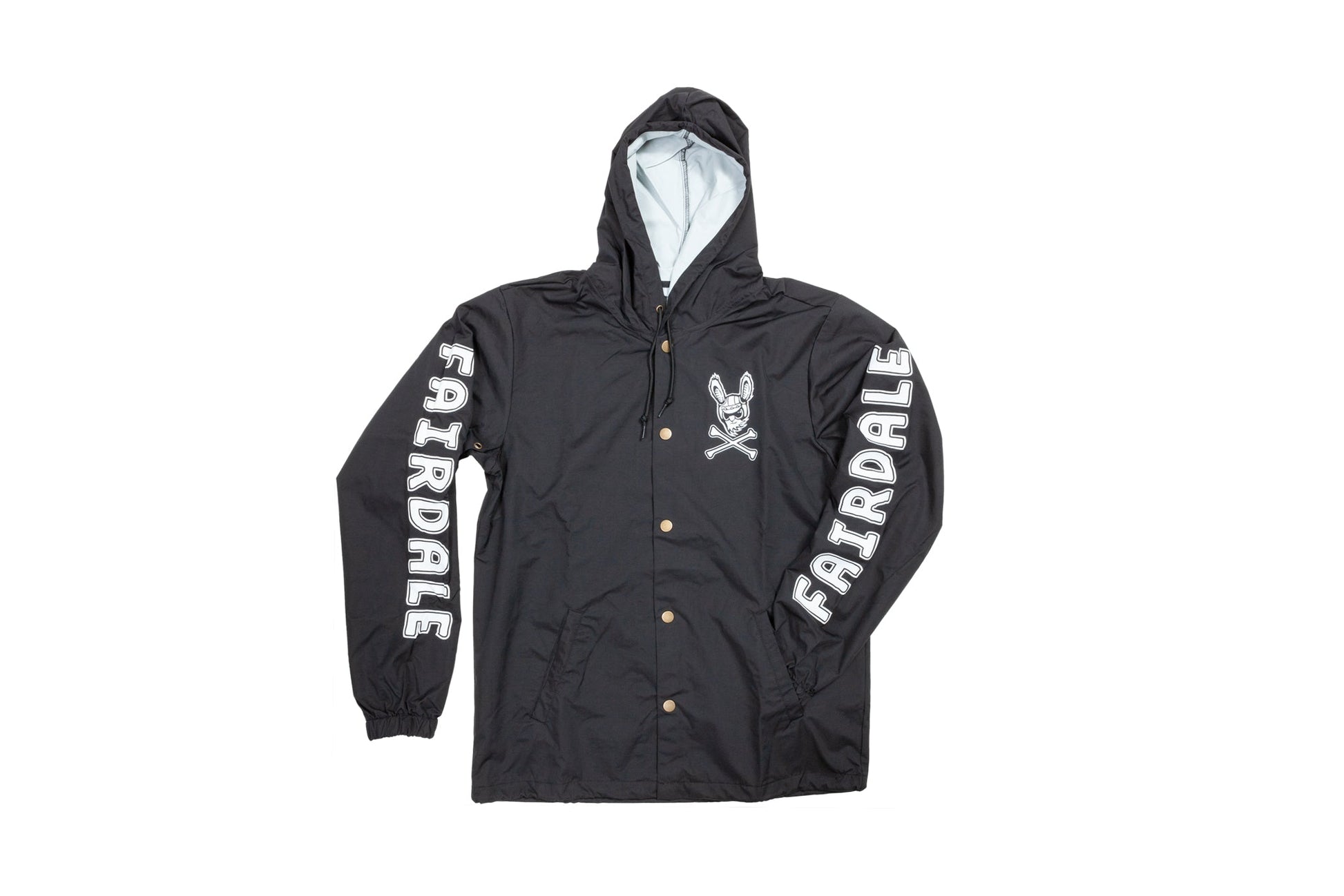 Fairdale Harerogers Hooded Windbreaker Jacket (Black) - Available at 5150bmx.com