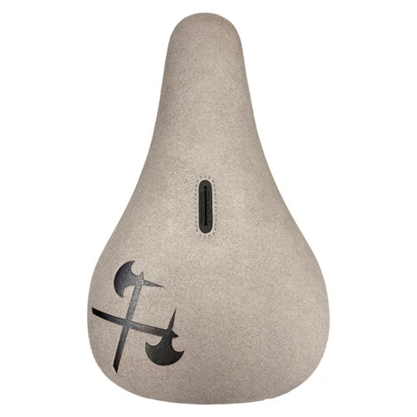 Demolition Axes Embossed Seat - Grey, Fat Padding