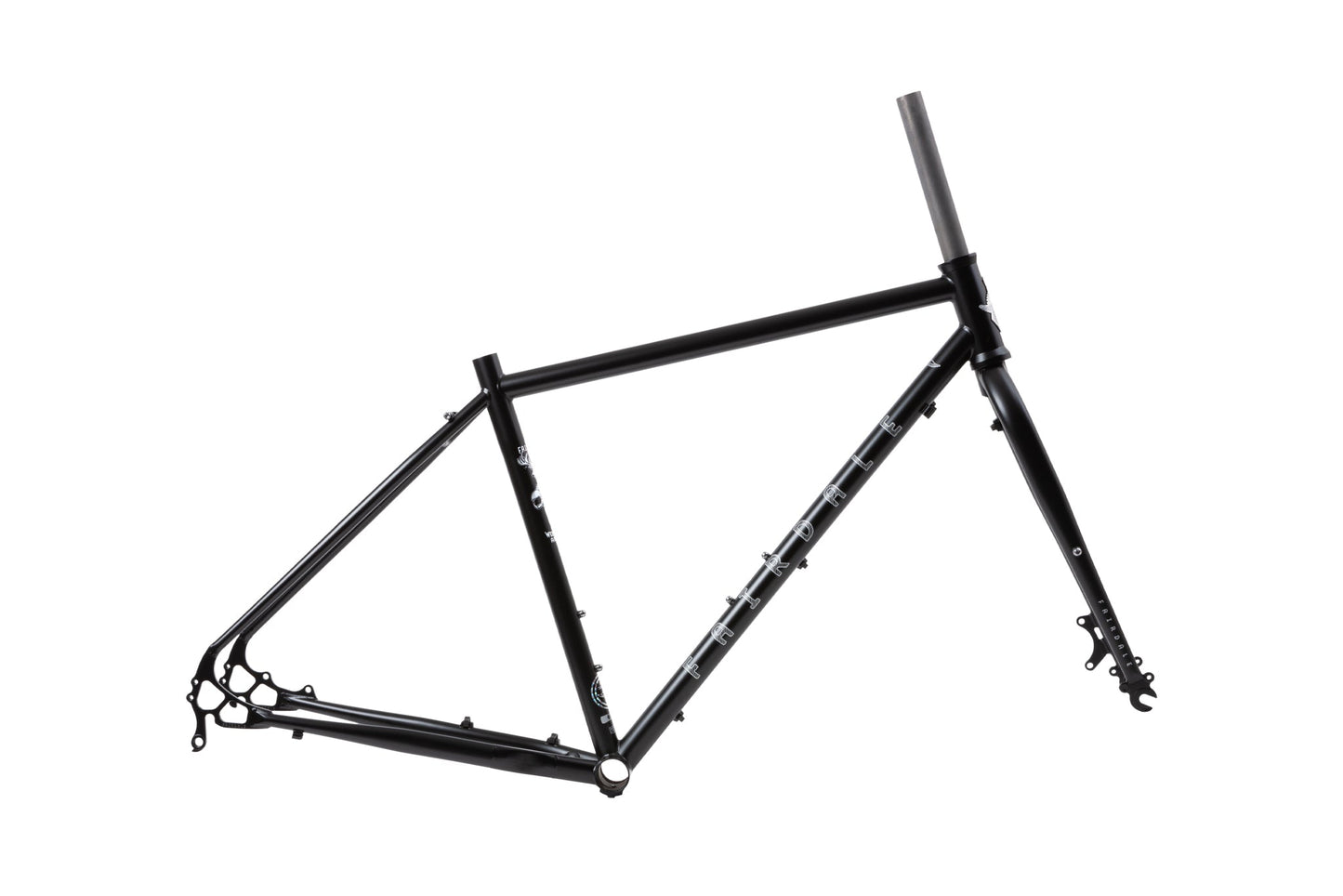 Fairdale Weekender Frame and Fork Kit (Matte Black with Silver Stickers) available at 5150bmx.com