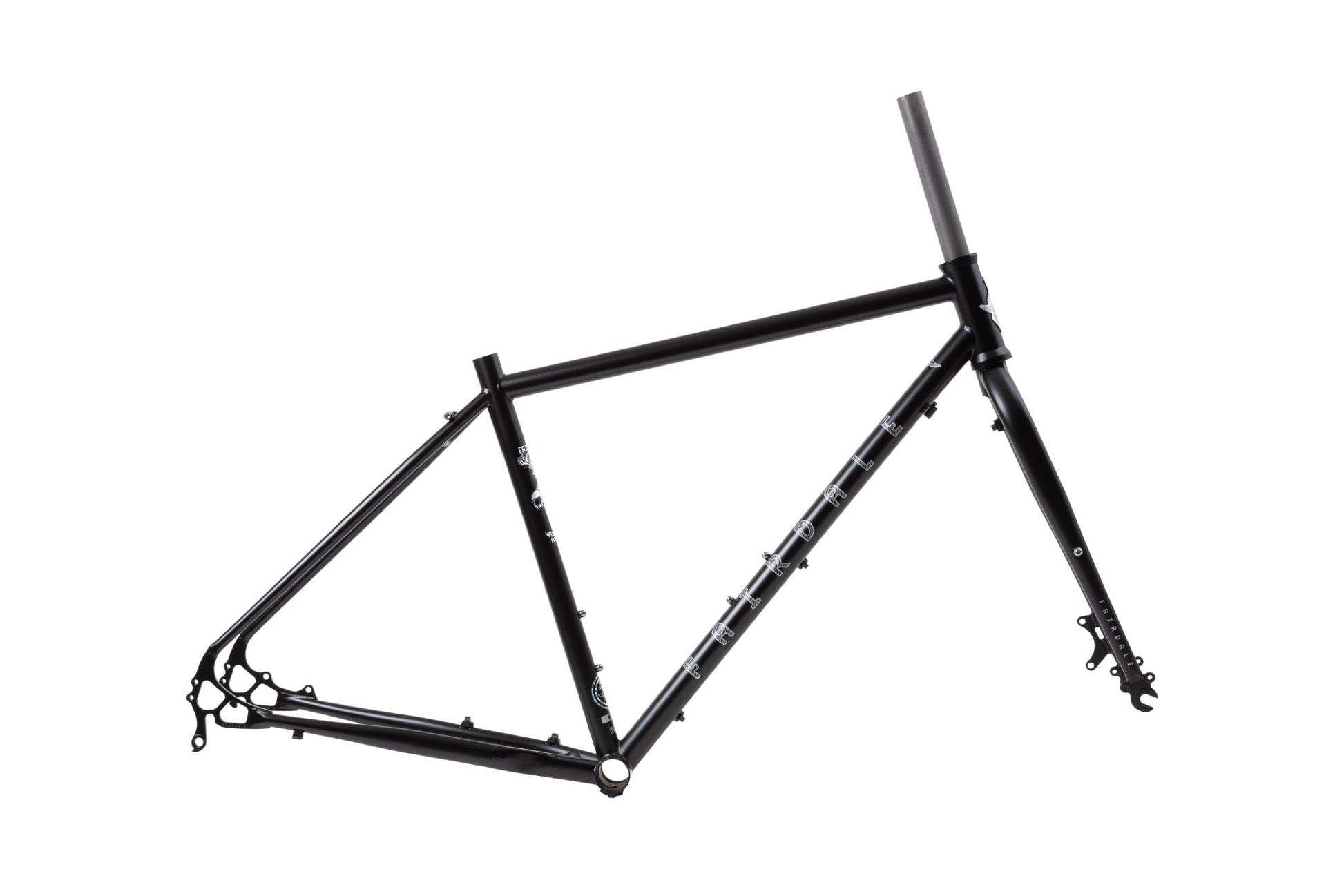 Fairdale Weekender Frame and Fork Kit (Matte Black with Silver Stickers) available at 5150bmx.com