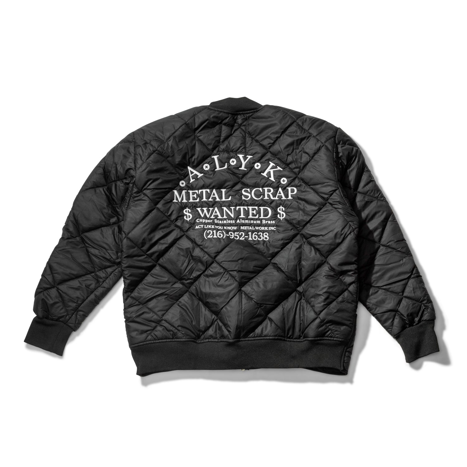 ALYK / Wanted Diamond Quilted Thermal Jacket / black available at 5150bmx.com