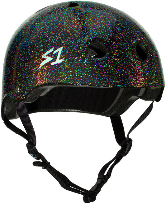 S1 Mega Lifer Helmet - Black Gloss Glitter