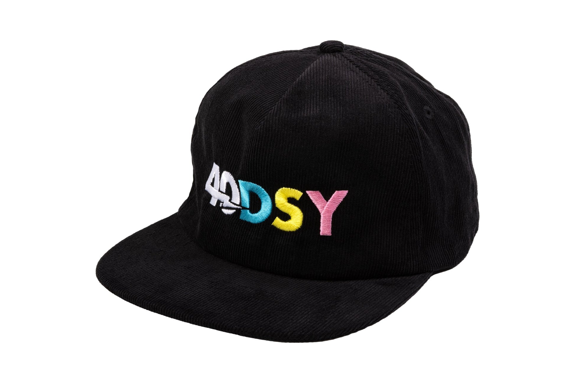 Odyssey 40DSY Corduroy Snapback Hat (Black / 40th Anniversary) - Available at 5150bmx.com