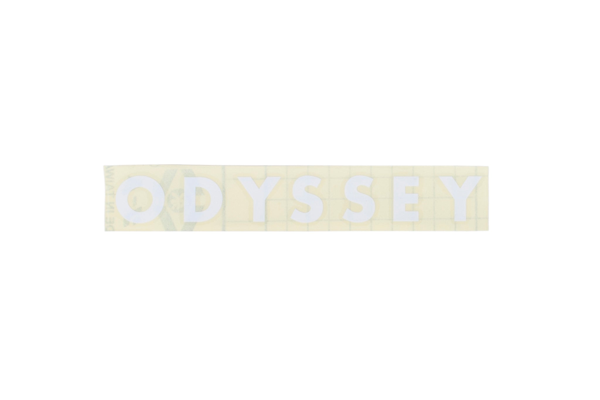 Odyssey Futura Die-Cut Sticker (White) available at 5150bmx.com