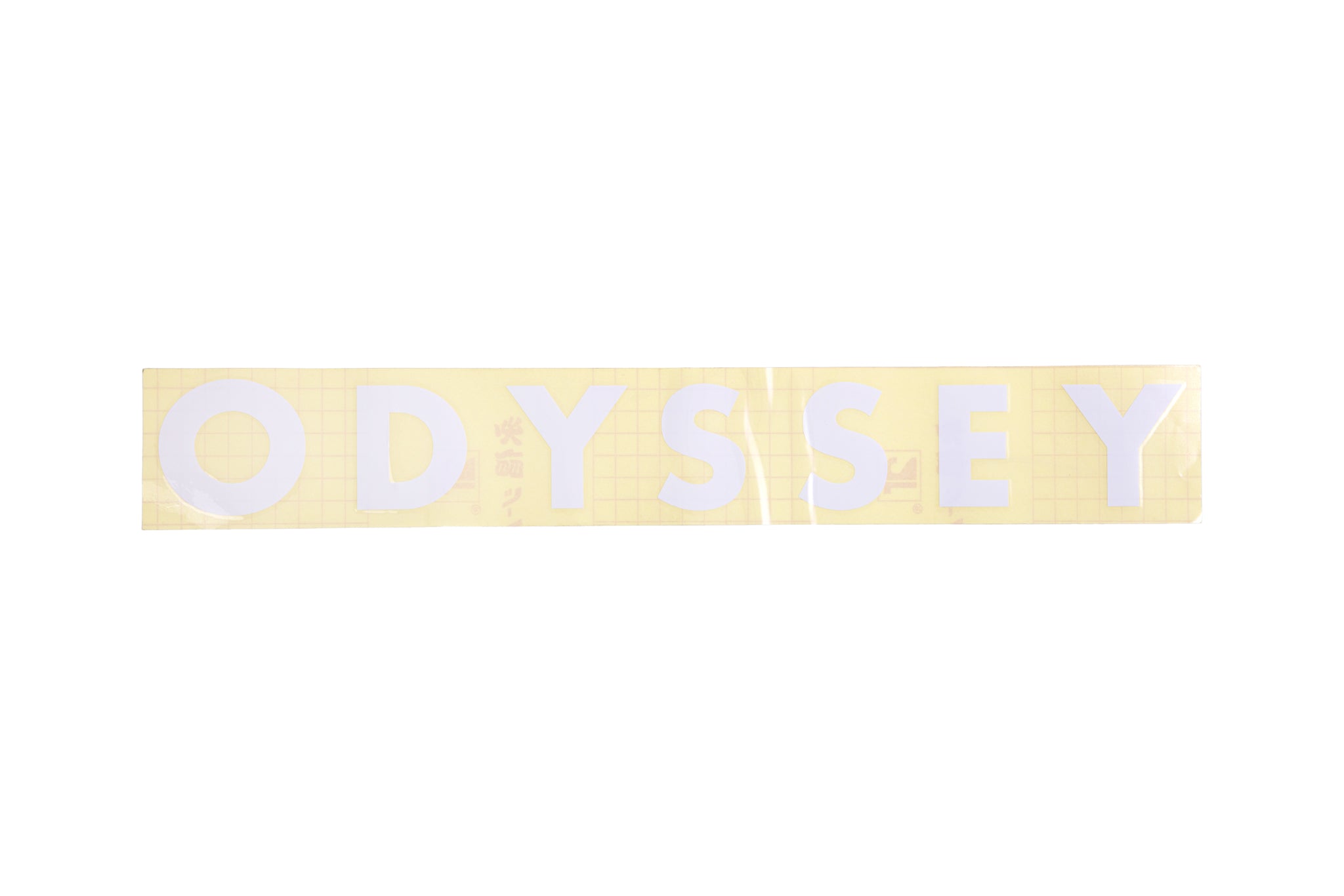 Odyssey Futura Big Ramp Die-Cut Sticker (White) available at 5150bmx.com