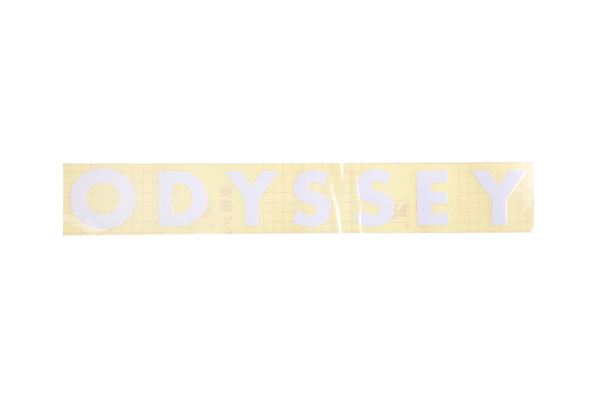 Odyssey Futura Big Ramp Die-Cut Sticker (White) available at 5150bmx.com