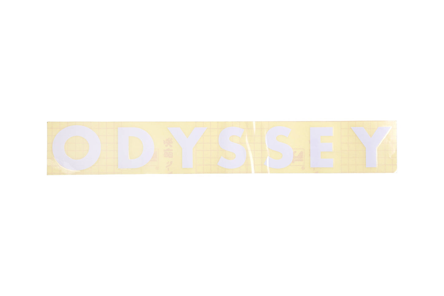 Odyssey Futura Big Ramp Die-Cut Sticker (White) - Available at 5150bmx.com