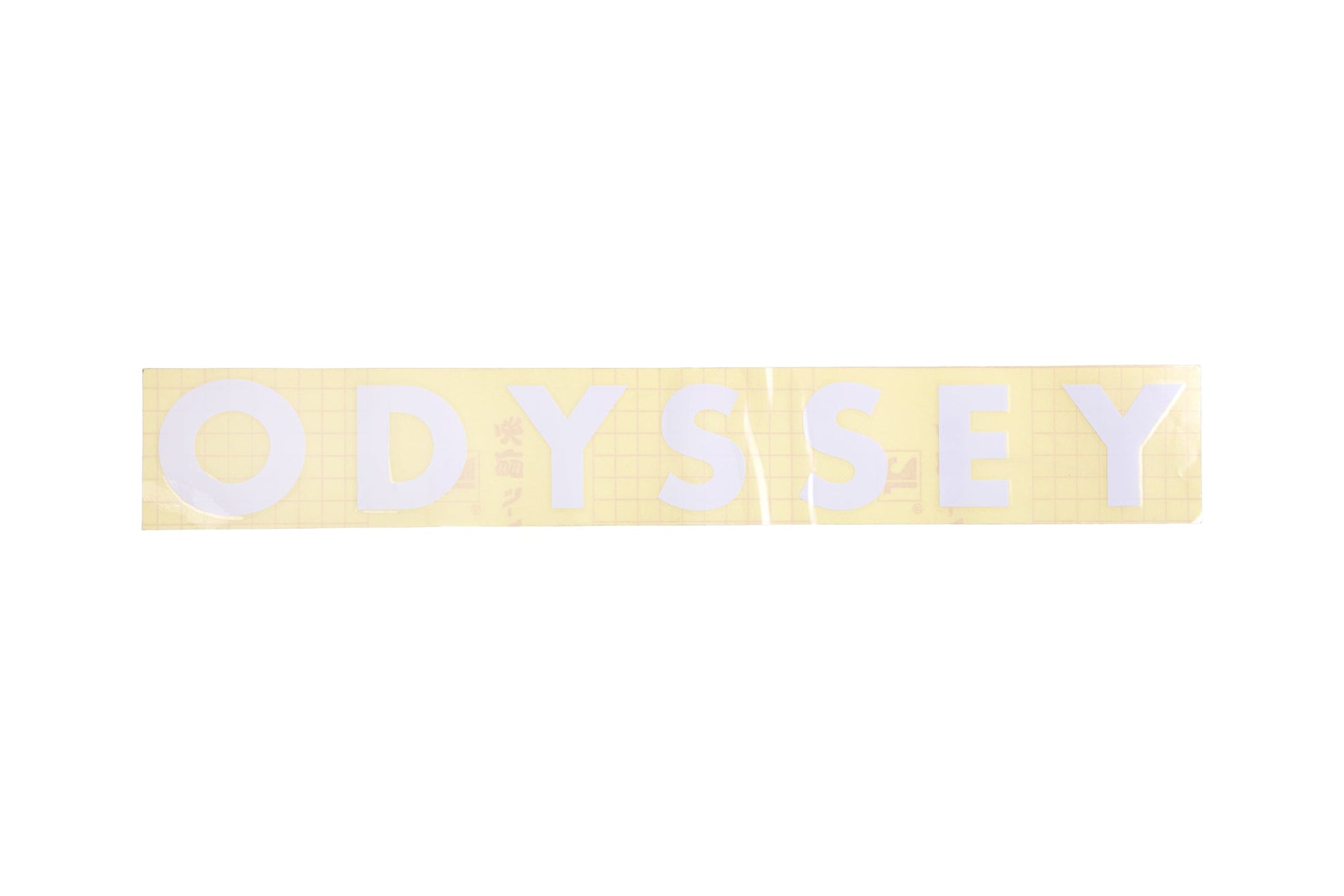 Odyssey Futura Big Ramp Die-Cut Sticker (White) - Available at 5150bmx.com