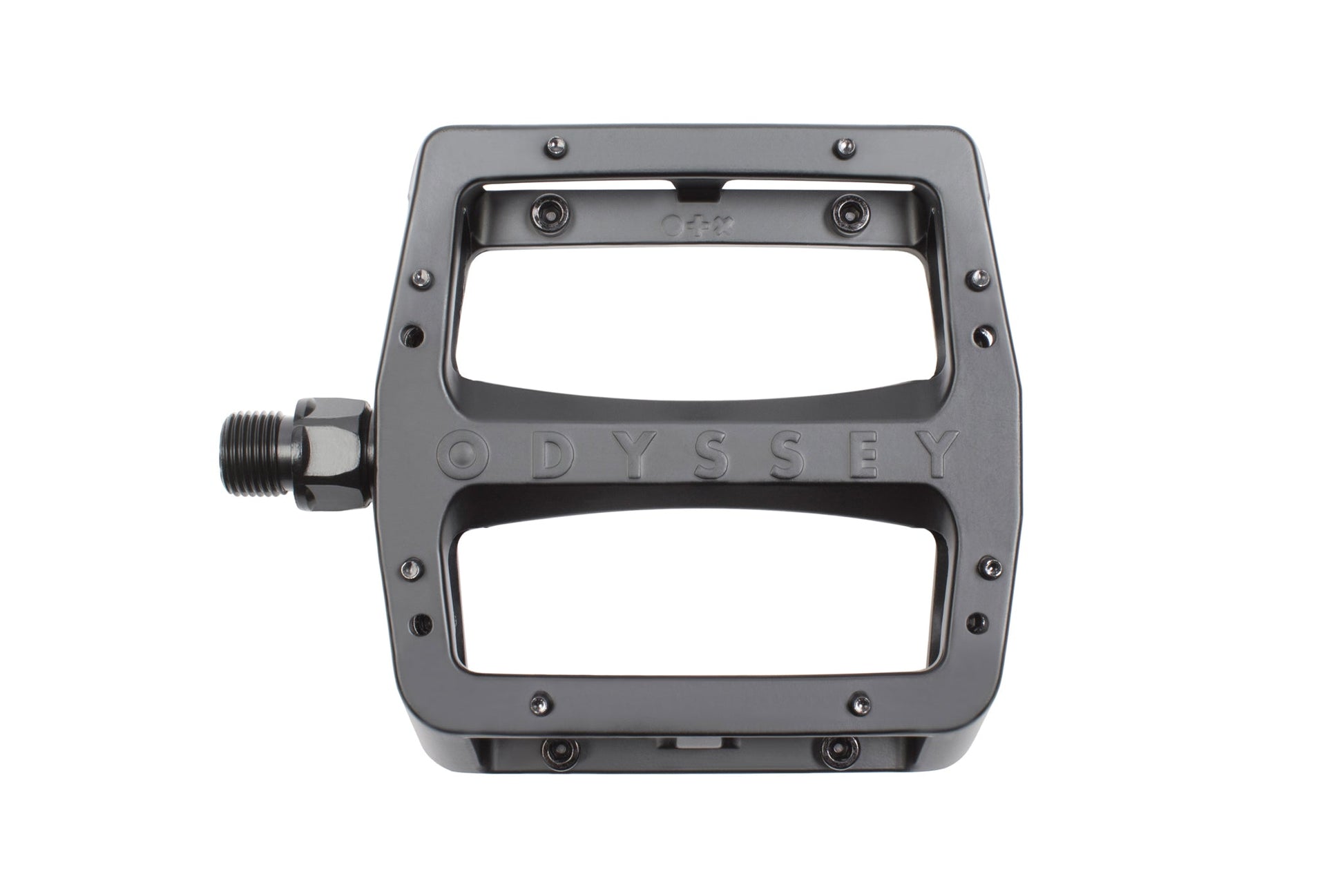 Odyssey Grandstand v2 Alloy Pedals (Black) available at 5150bmx.com