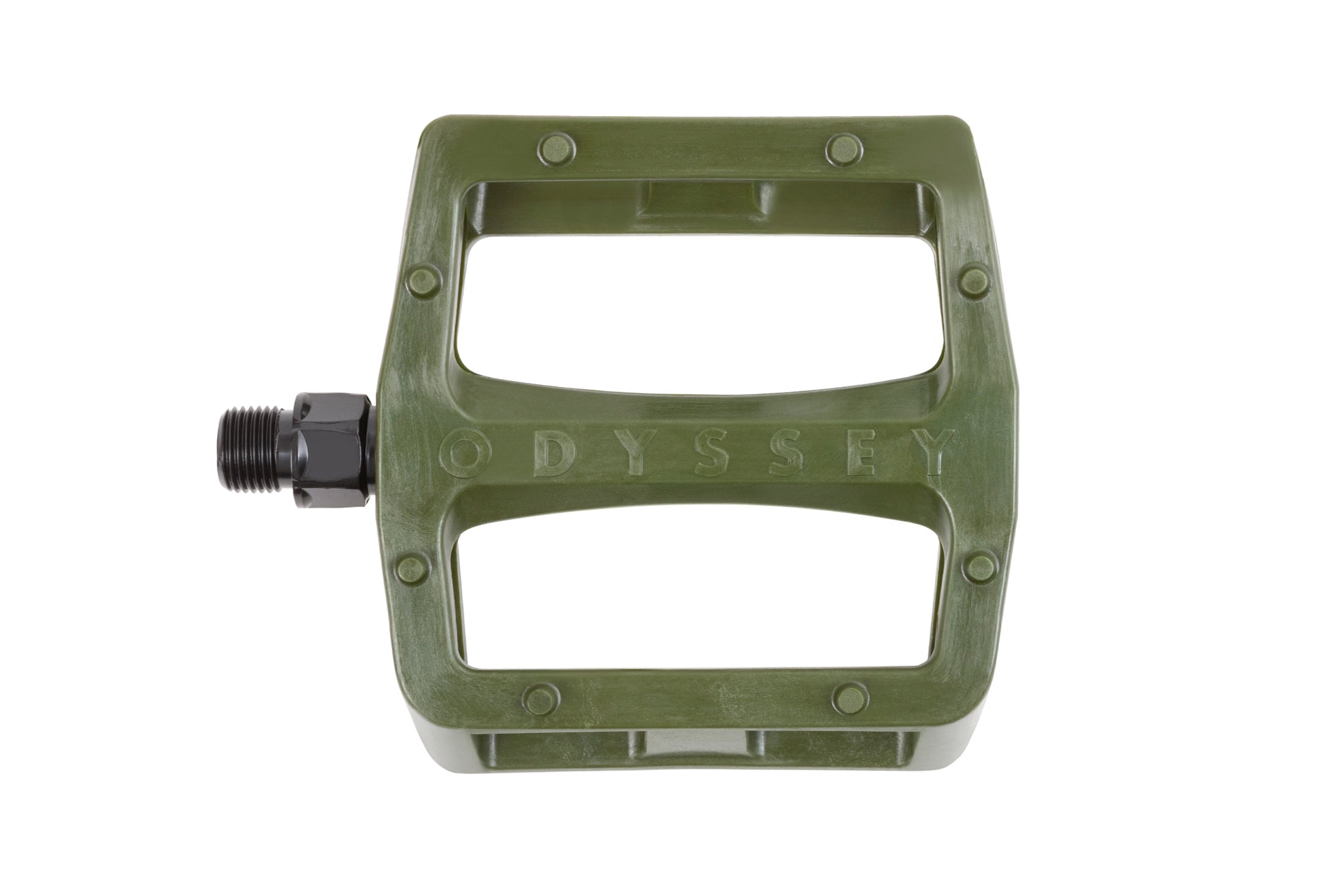 Odyssey Grandstand v2 PC Pedals (Army Green) available at 5150bmx.com