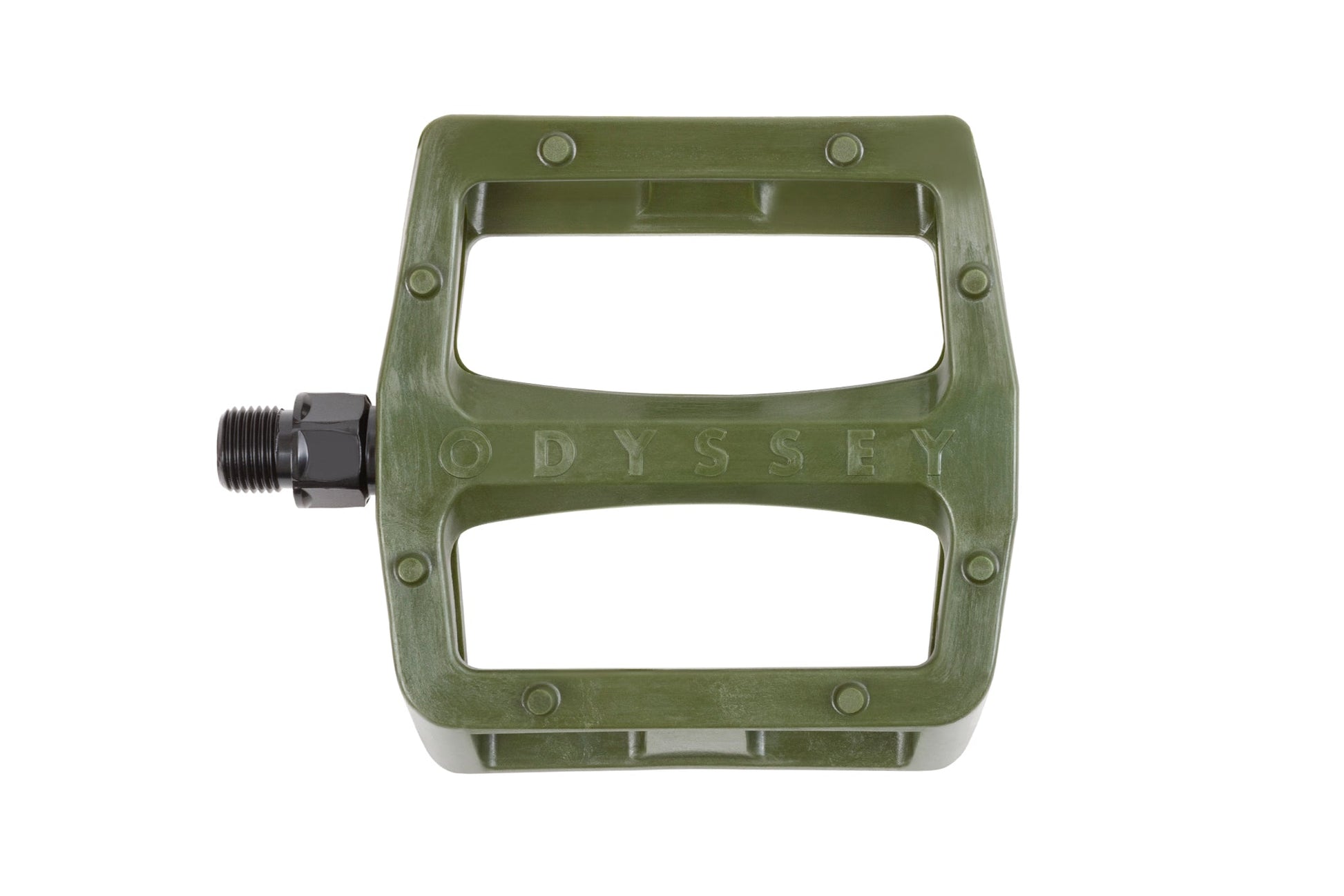 Odyssey Grandstand v2 PC Pedals (Army Green) available at 5150bmx.com