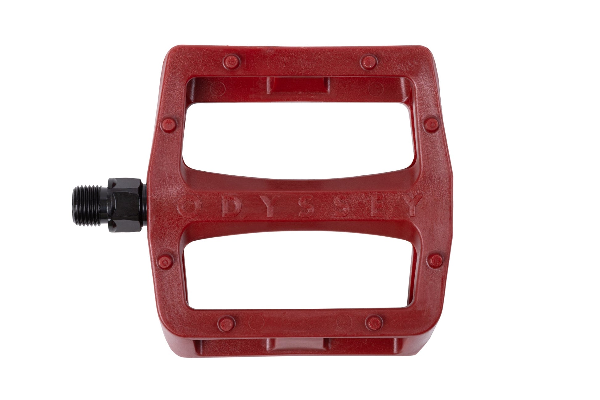 Odyssey Grandstand v2 PC Pedals (Maroon) - Available at 5150bmx.com