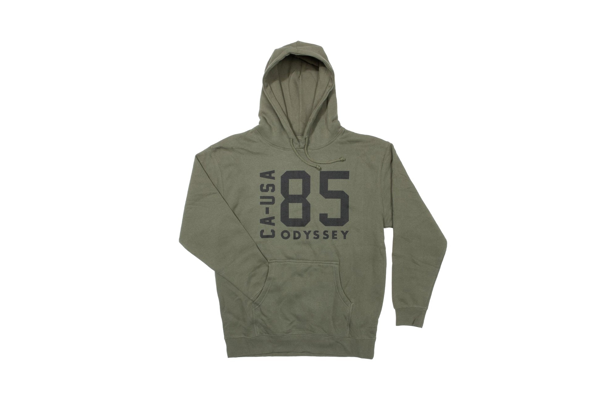 Odyssey Import Pullover Hoodie (Olive with Black Ink) - Available at 5150bmx.com