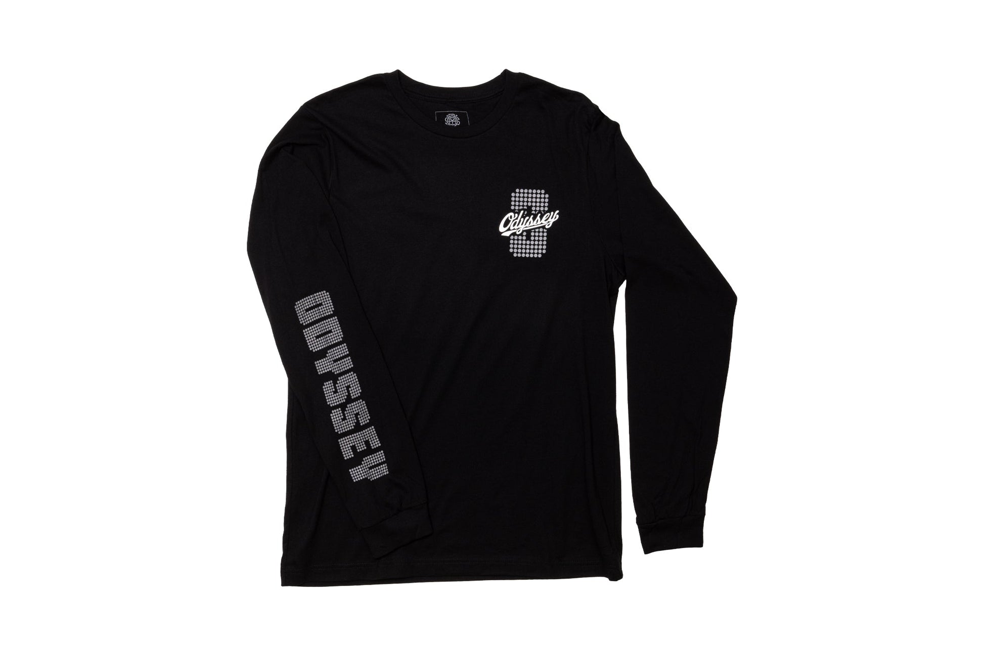 Odyssey Lite Board Long Sleeve (Black with White/Metallic Silver Ink) available at 5150bmx.com
