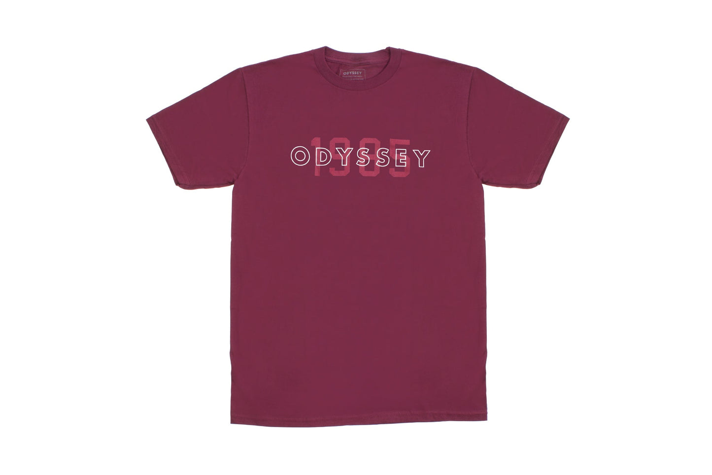 Odyssey Overlap Tee (Burgundy) available at 5150bmx.com