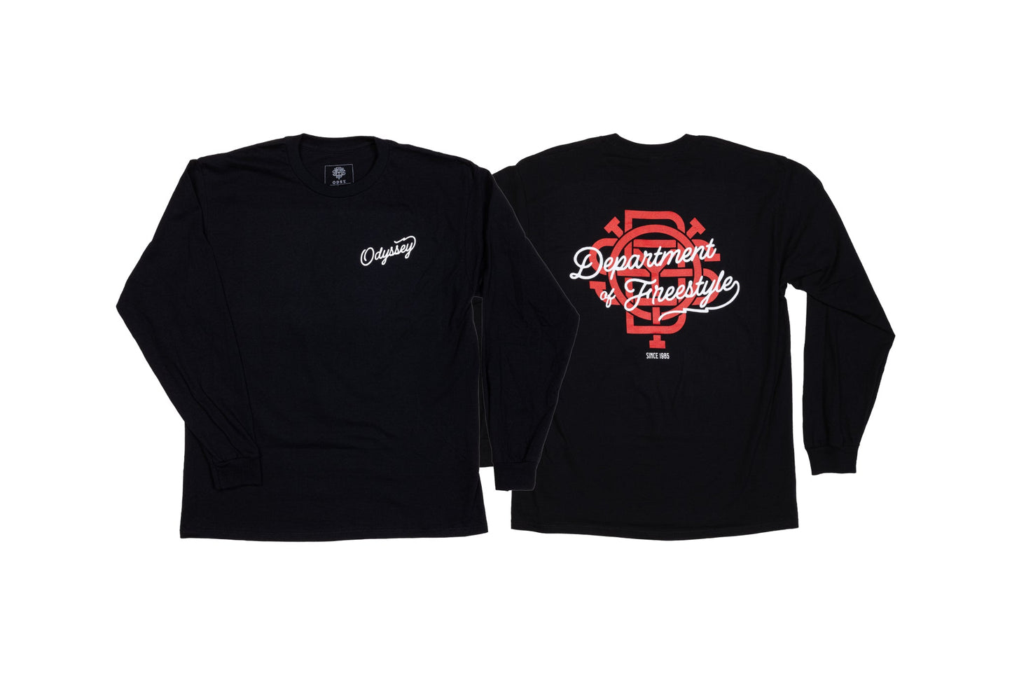 Odyssey DOF Script Long Sleeve (Black) available at 5150bmx.com