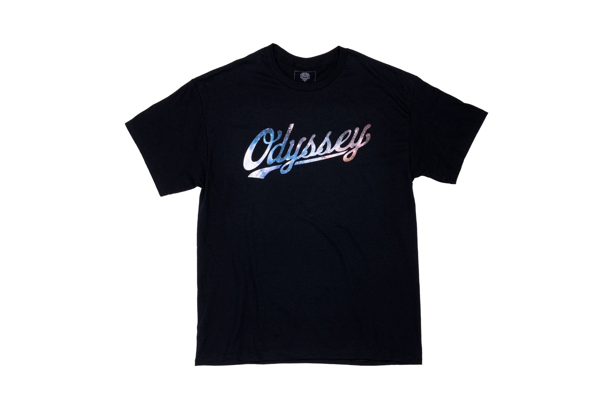 Odyssey Slugger Galaxy Tee (Black w/ Multicolor Ink) available at 5150bmx.com