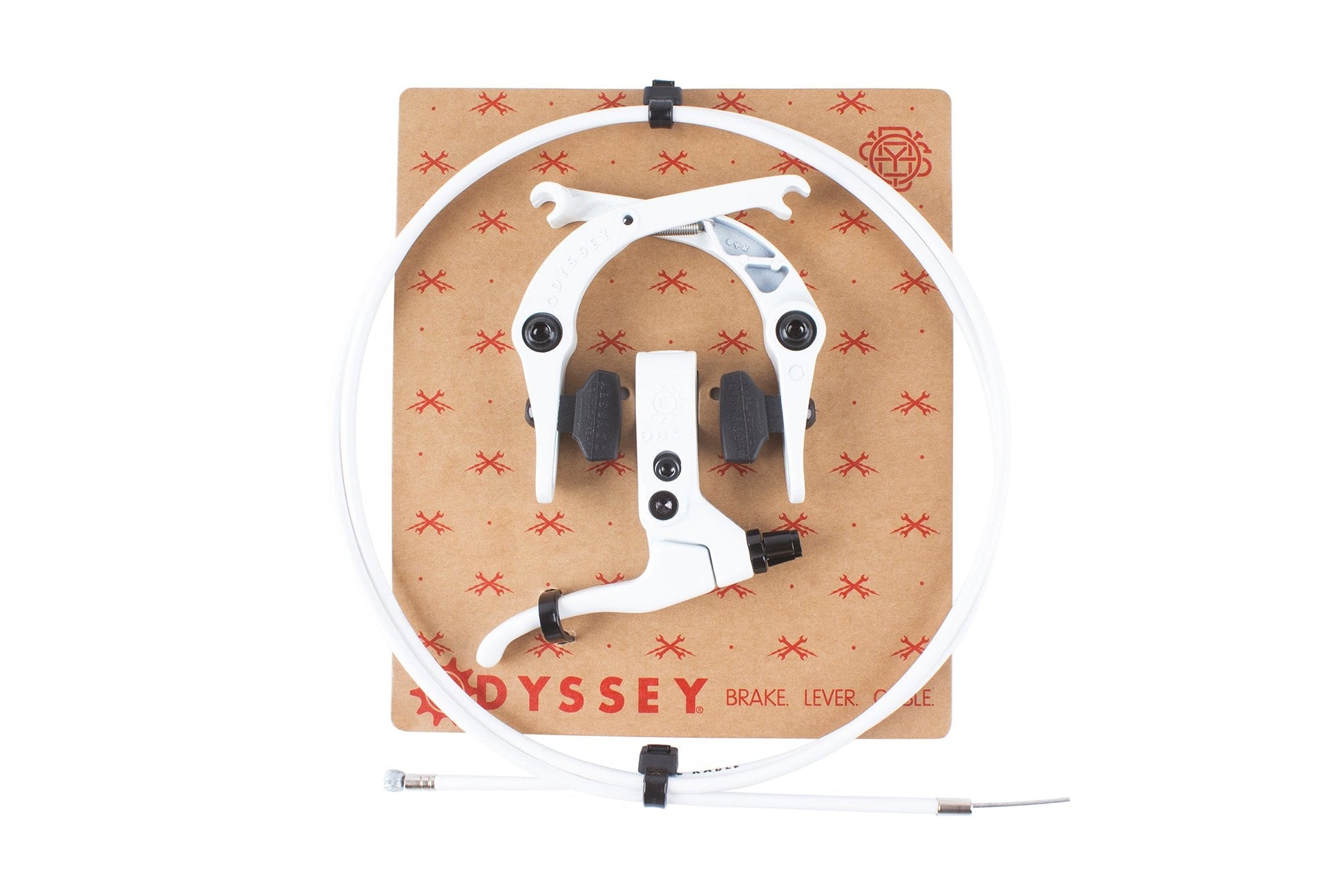Odyssey Springfield Brake Kit (White) available at 5150bmx.com