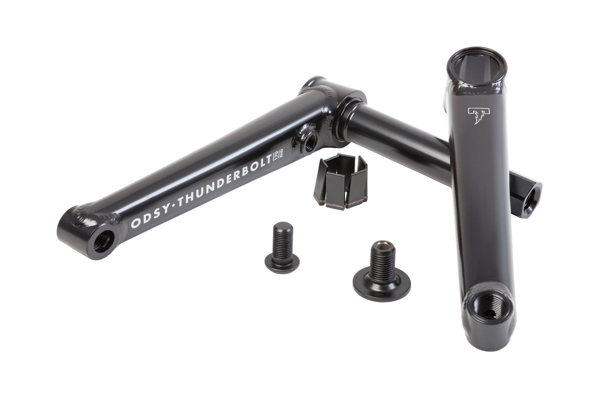 Odyssey Thunderbolt BMX Cranks (Rustproof Black) available at 5150bmx.com