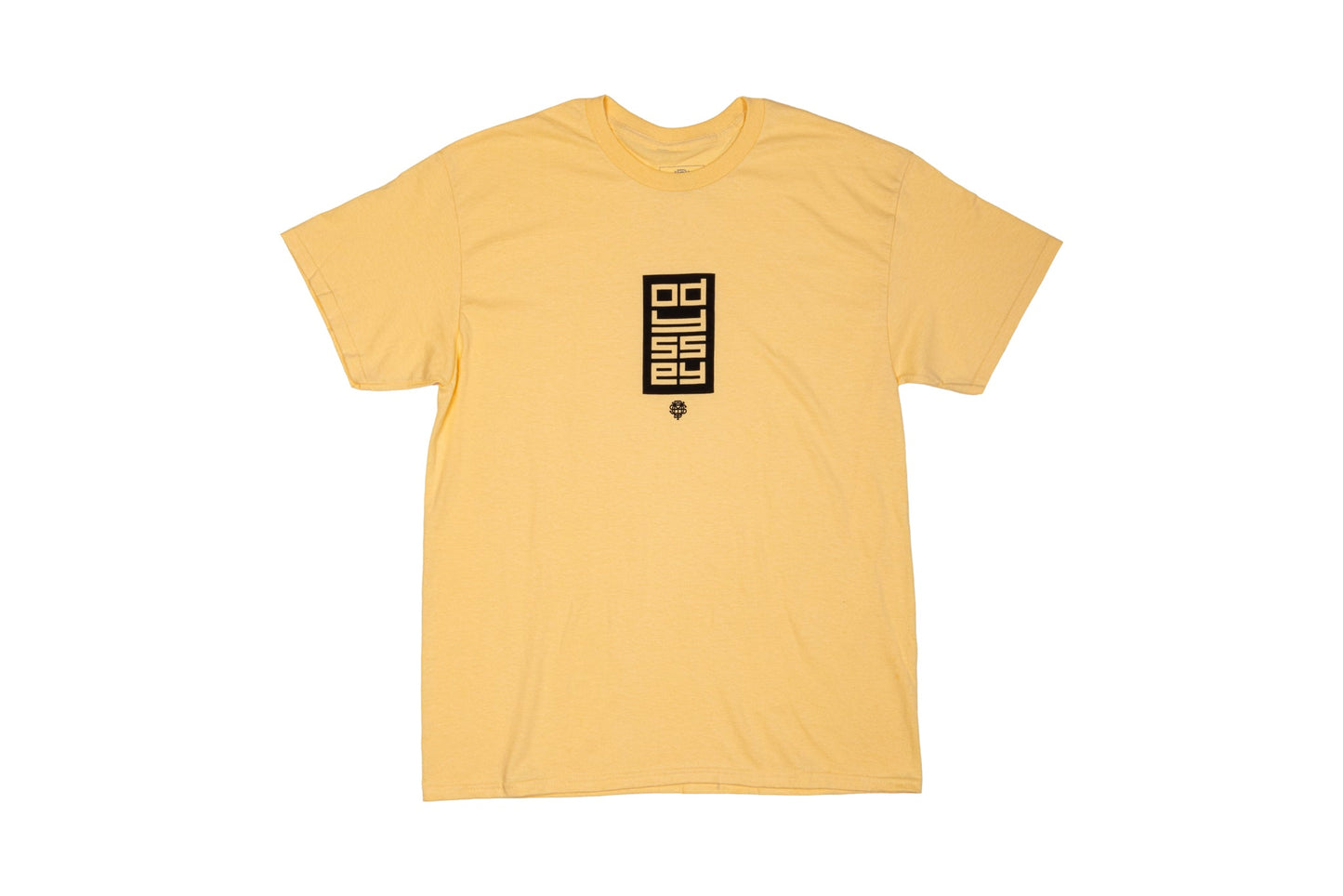 Odyssey Tile Tee (Mustard with Black Ink) available at 5150bmx.com