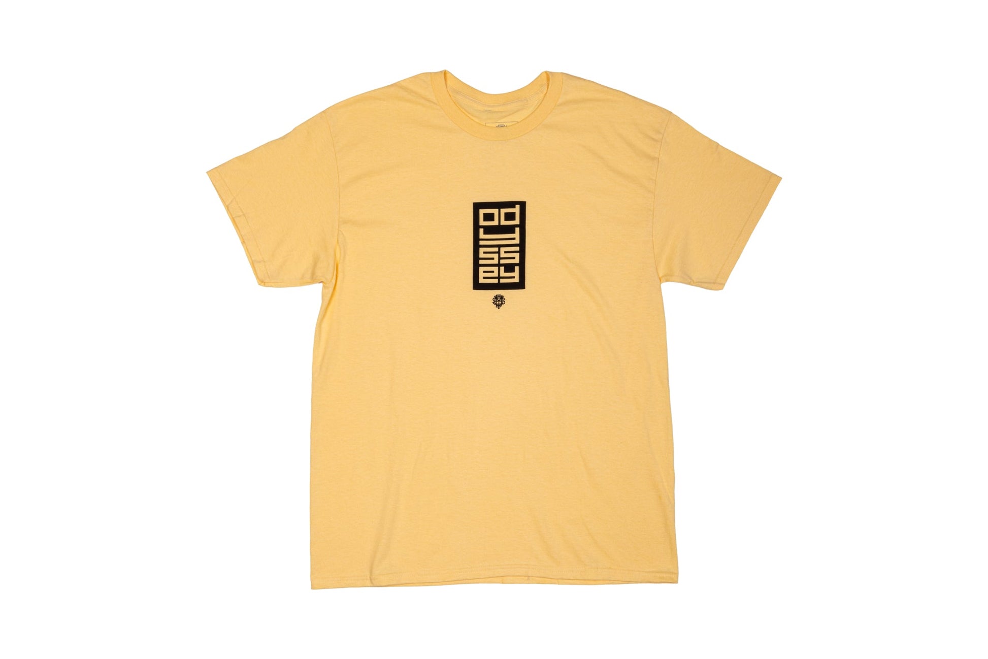 Odyssey Tile Tee (Mustard with Black Ink) available at 5150bmx.com