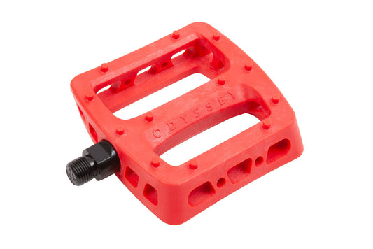 Odyssey Twisted Pro PC Pedals (Bright Red) - Available at 5150bmx.com