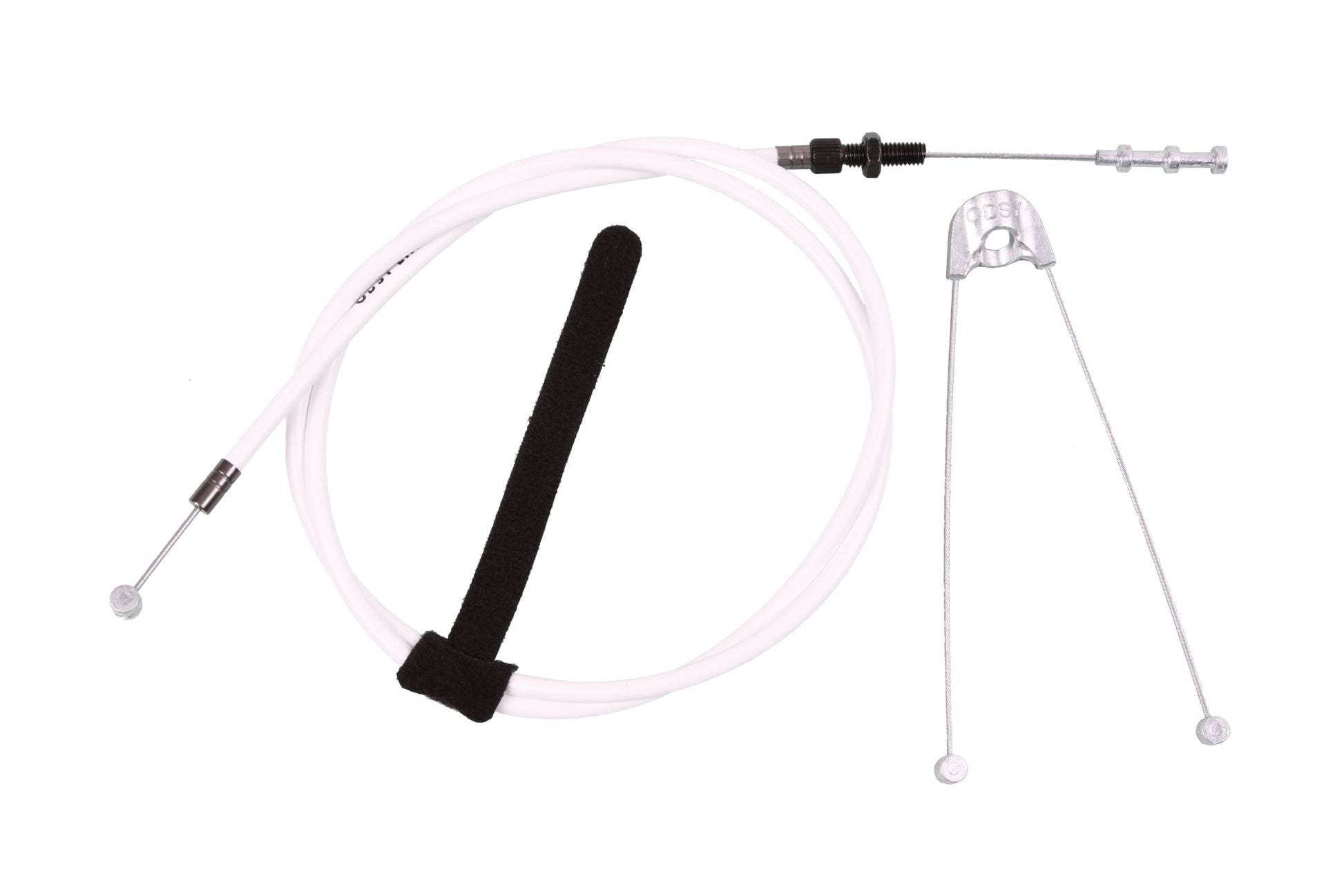 Odyssey Adjustable Linear Quik-Slic Kable® (White) - Available at 5150bmx.com
