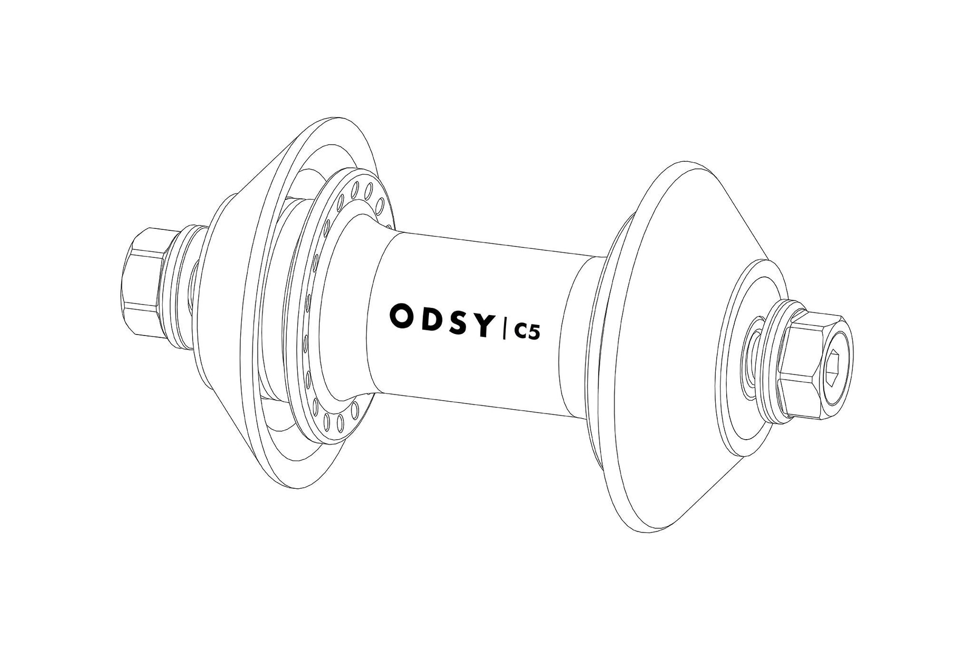 Odyssey C5 Front Hub Parts - Available at 5150bmx.com