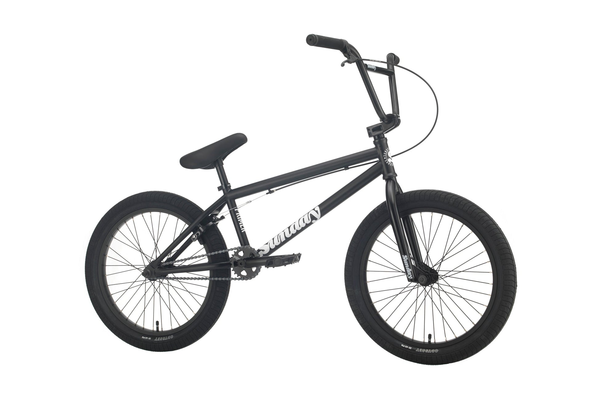 2021 Sunday Primer (Matte Black with 20.75" tt) available at 5150bmx.com