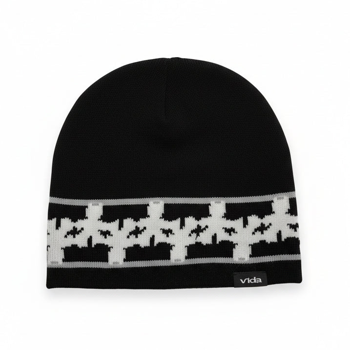 VIDA / Pattern Beanie / black available at 5150bmx.com