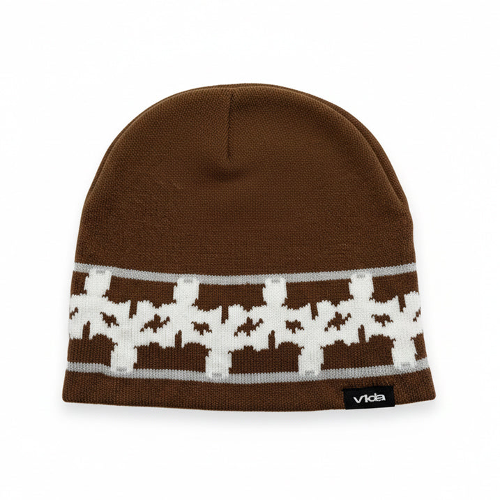 VIDA / Pattern Beanie / brown available at 5150bmx.com