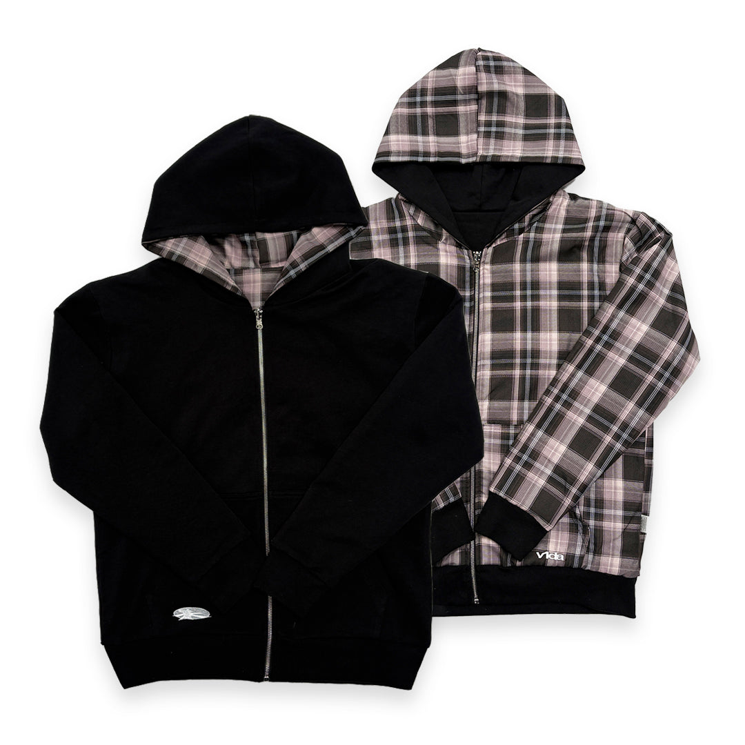 VIDA / Reversible Zip Jacket / black / pink available at 5150bmx.com