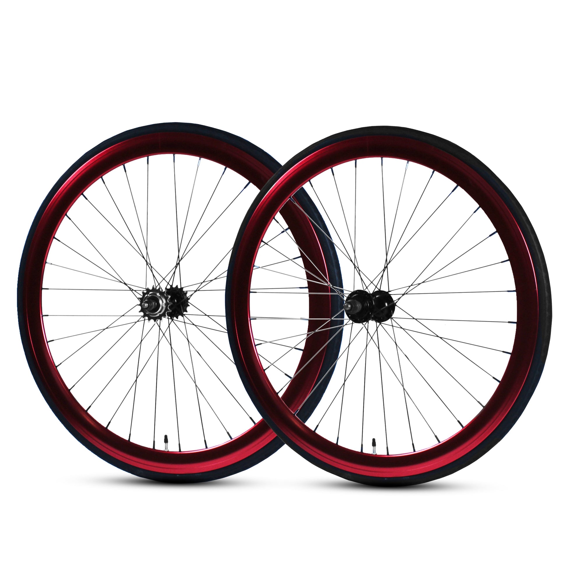 700c Wheelset - Anodized Red available at 5150bmx.com