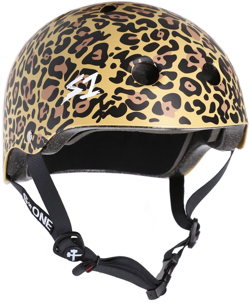 S1 Mini Lifer Helmet - Tan Leopard Print Matte