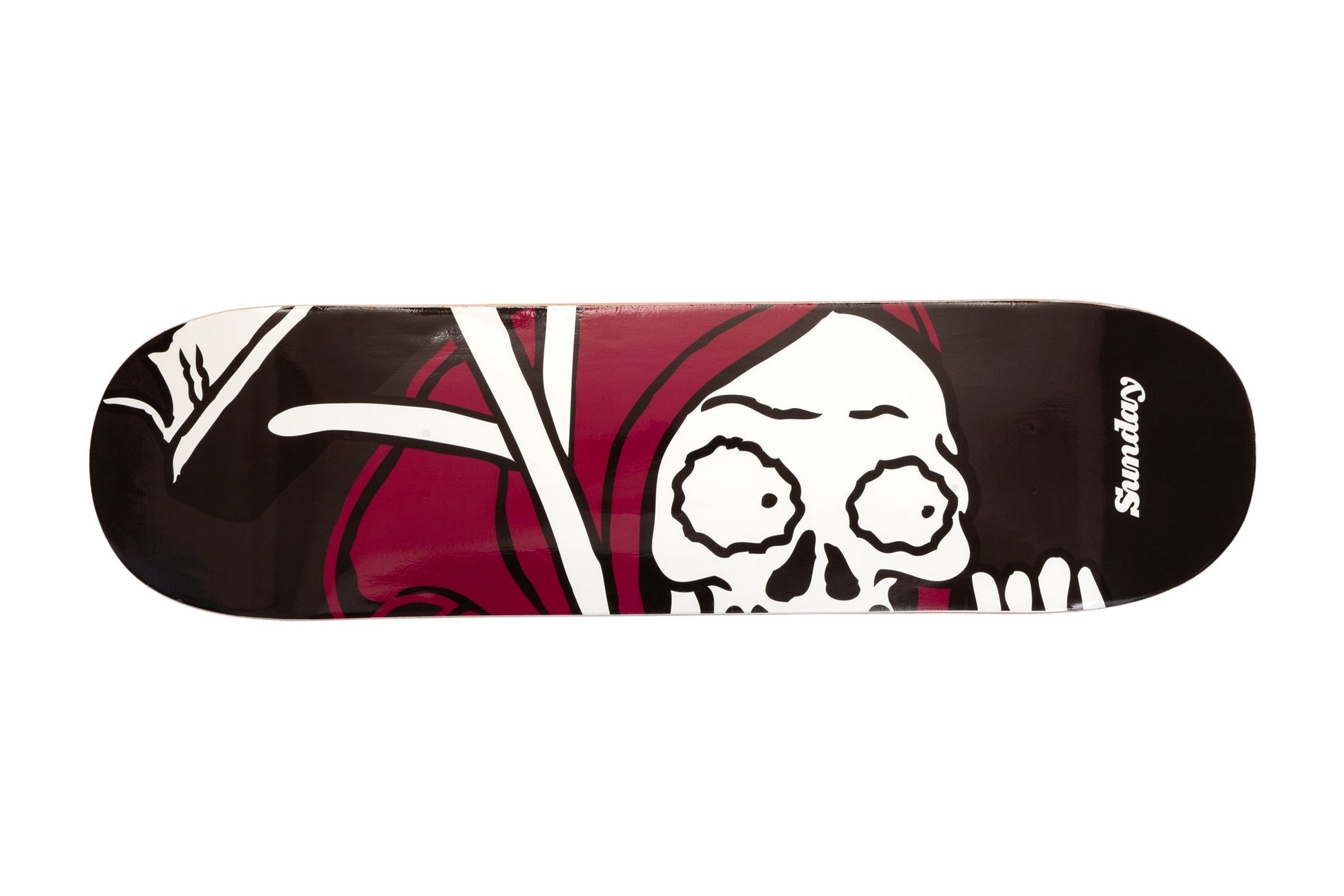 Sunday Creepy Sweeper 8.5" Skateboard Deck (Limited Edition Black/Purple Fade) available at 5150bmx.com