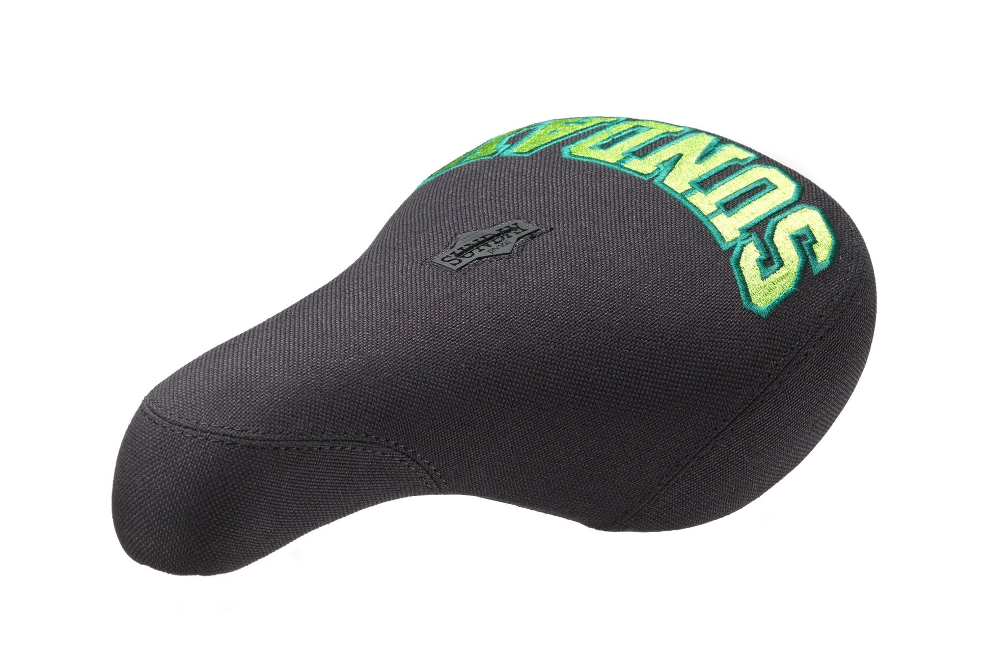 Sunday Blockhead Fat Seat (Black/Green) available at 5150bmx.com