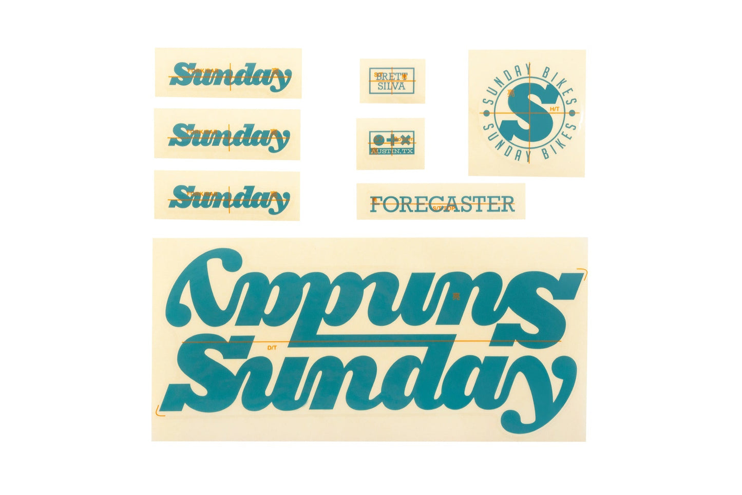 Sunday 2022 Forecaster - Brett Silva Sticker Kit available at 5150bmx.com