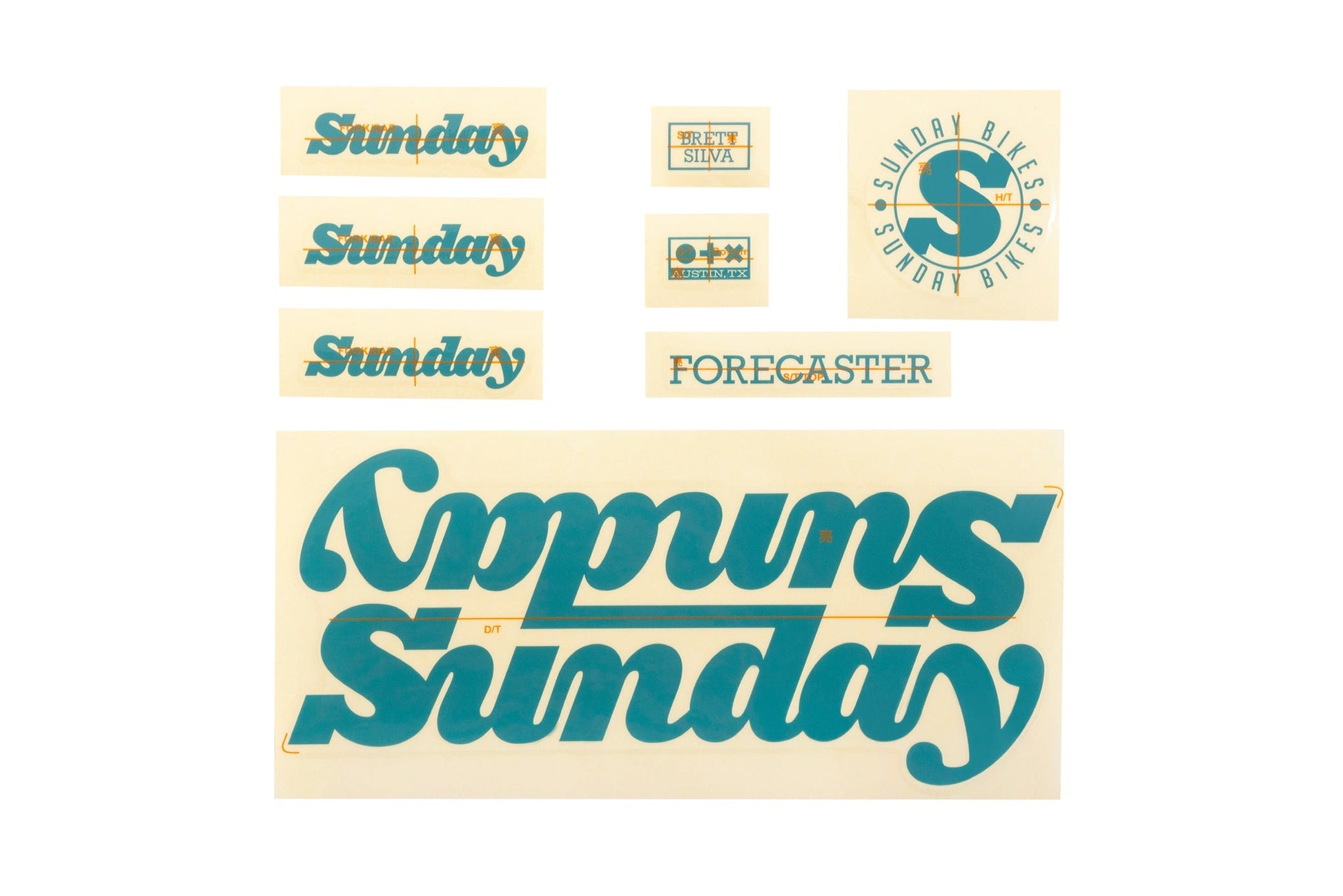 Sunday 2022 Forecaster - Brett Silva Sticker Kit available at 5150bmx.com
