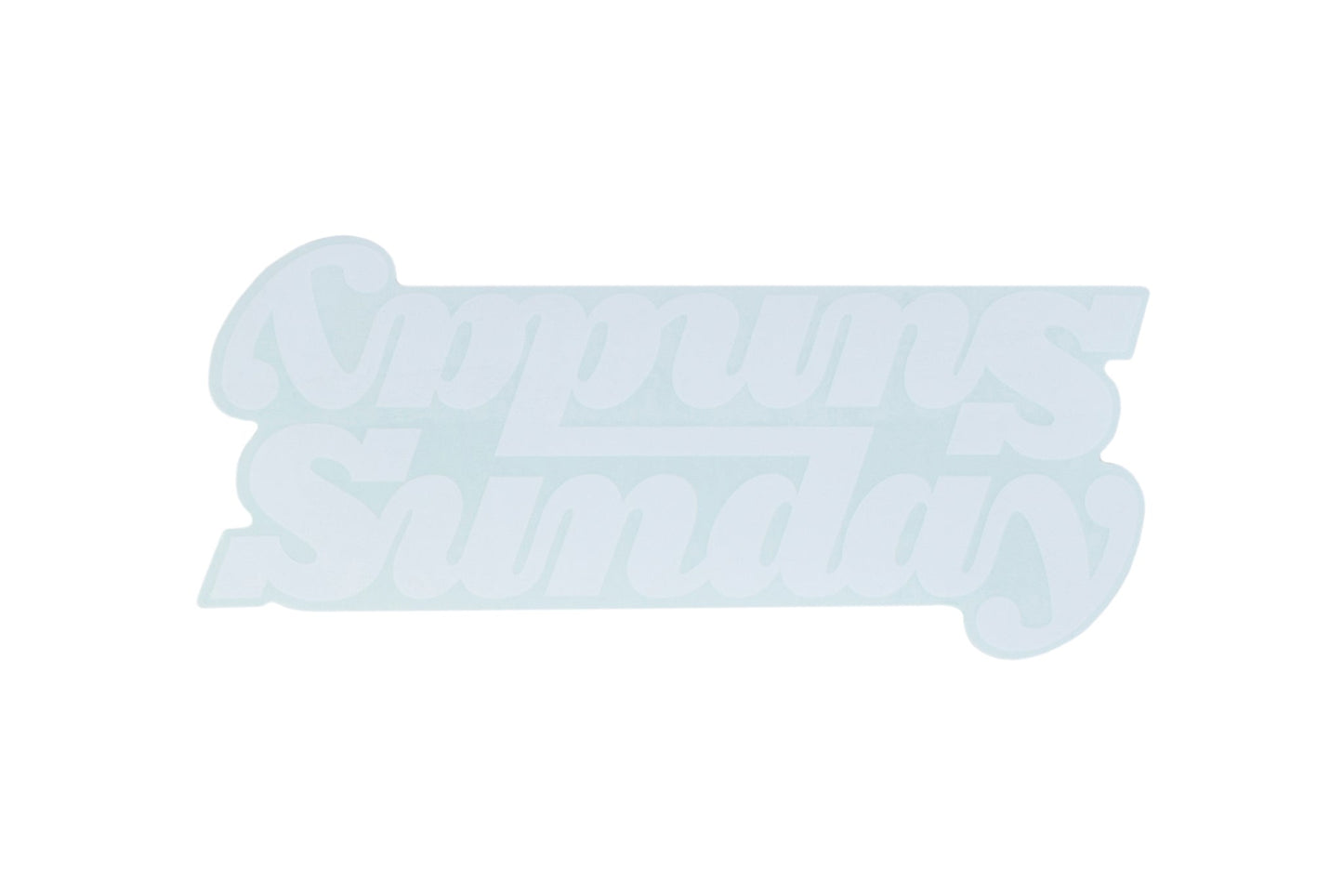 Sunday Completes Bike Stickers (White) available at 5150bmx.com