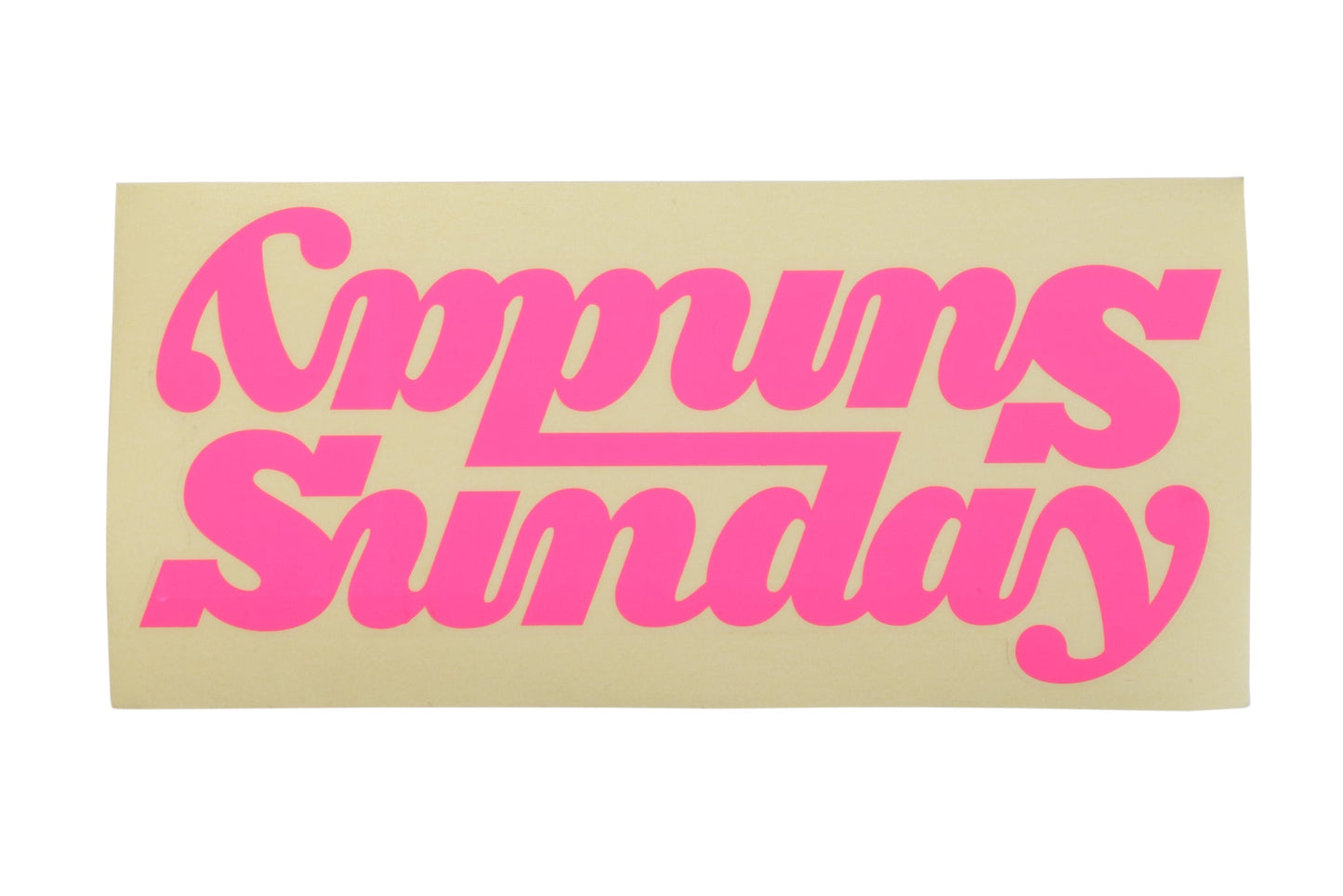 Sunday Classy Connected 10" Downtube Sticker (Various Colors) available at 5150bmx.com