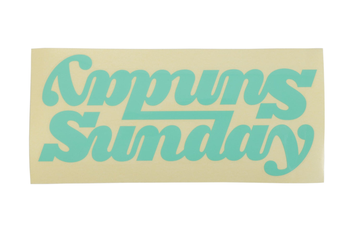 Sunday Classy Connected 10" Downtube Sticker (Various Colors) available at 5150bmx.com